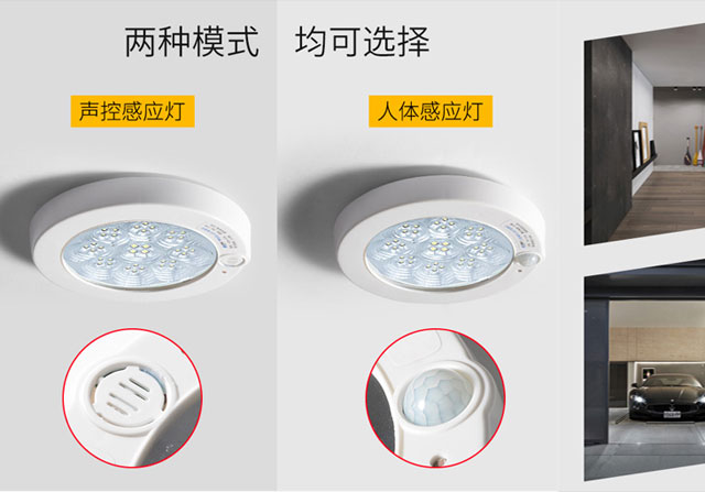 人体/声光控感应吸顶灯
